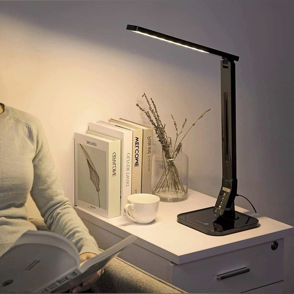 Taotronics Other - TaoTronics LED Desk Lamp, Adjustable Arm, Multiple Settings, USB Charger, Black